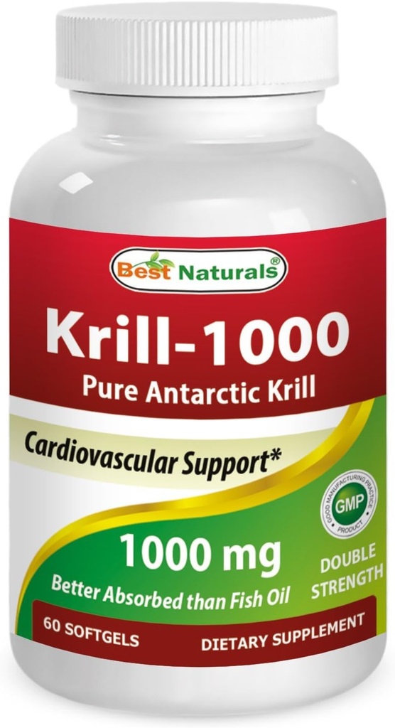 最高のNaturals Krillオイルの柔らかいゲル、1000のmg、60の計算