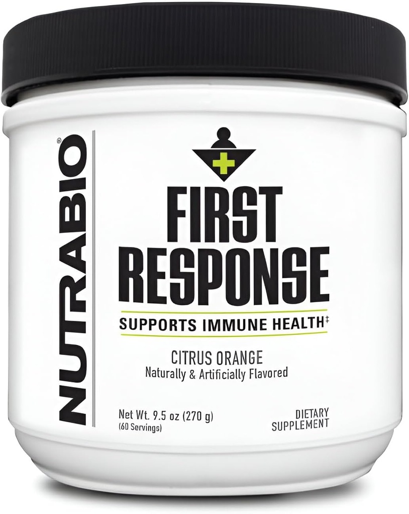NutraBioファーストレスポンスビタミンサプリメント、270g - 毎日の健康とウェルネスのための免疫システムを強化するのに役立ちます