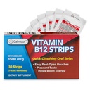 ビタミンB12ストリップ30パック | イージーオーラル無形ミント風味ストリップ | 1500 mcgストリップ | VIT B12 舌下溶 | メチルコバラミンB-12ビタミンフォーミュラ | ビーガンフレンドリー&グルテンフリー