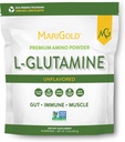 MariGoldの純粋なUnflavored L-Glutamineの粉-健康なGut、免疫および筋肉サポート、非GMOのグルテンフリー、大豆及びアレルゲンは放します(5g/サービングごとの5000mg)