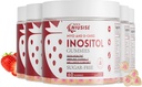 Inositol Gummies, Inositol Supplement with Myo-Inositol & D-Chiro Inositol + Vitamin D3, Ideal 40:1 Ratio, with Magnesium Glycinate 400mg, Supports Regular Cycle for Women, Vegan, 5 Pack