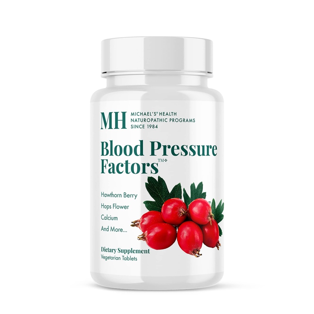 MICHAEL'S Health Naturopathic Program 血圧因子 - 180 ベジタリアン タブレット - 流動バランス サポートを提供 - Kosher - 60 サービング