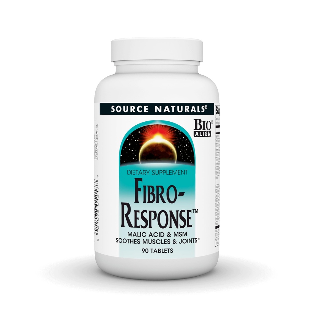 源のNaturals Fibro応答の生物一直線にされたリンゴ酸及びMSMの90のタブレット