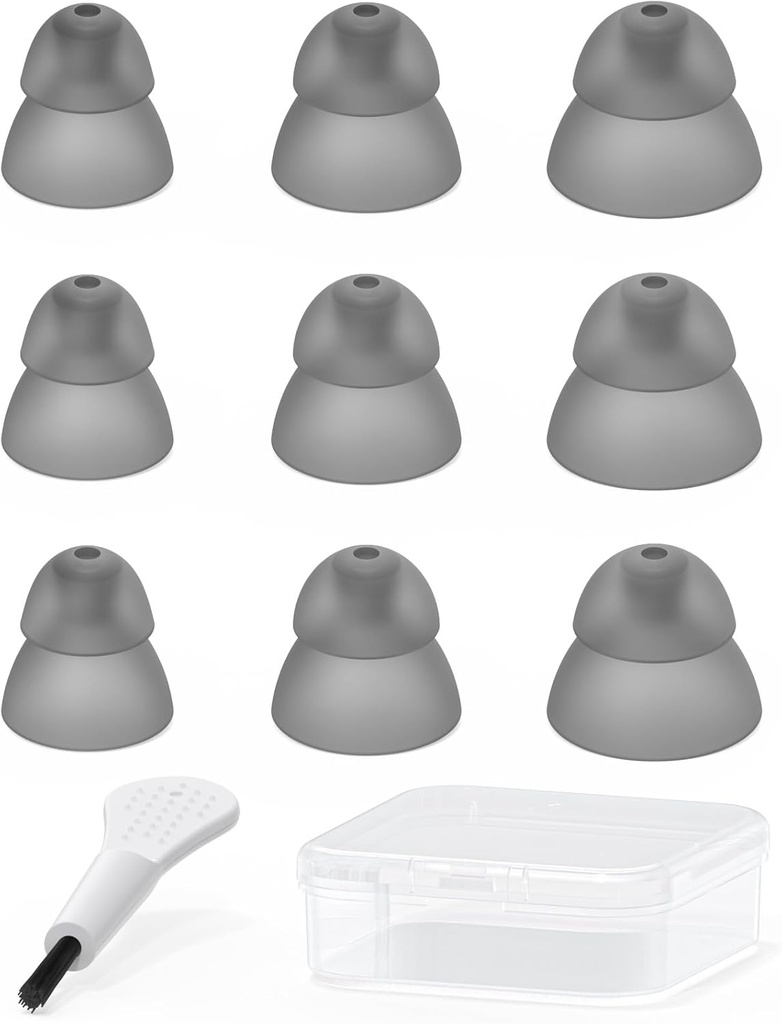 補聴器のドーム - 二重層は、Resound SureFit RIC と Open Fit BTE の補聴器の耳は、キャリーケース (Trial Pack 9pcs) とアクセサリーをタッチします。