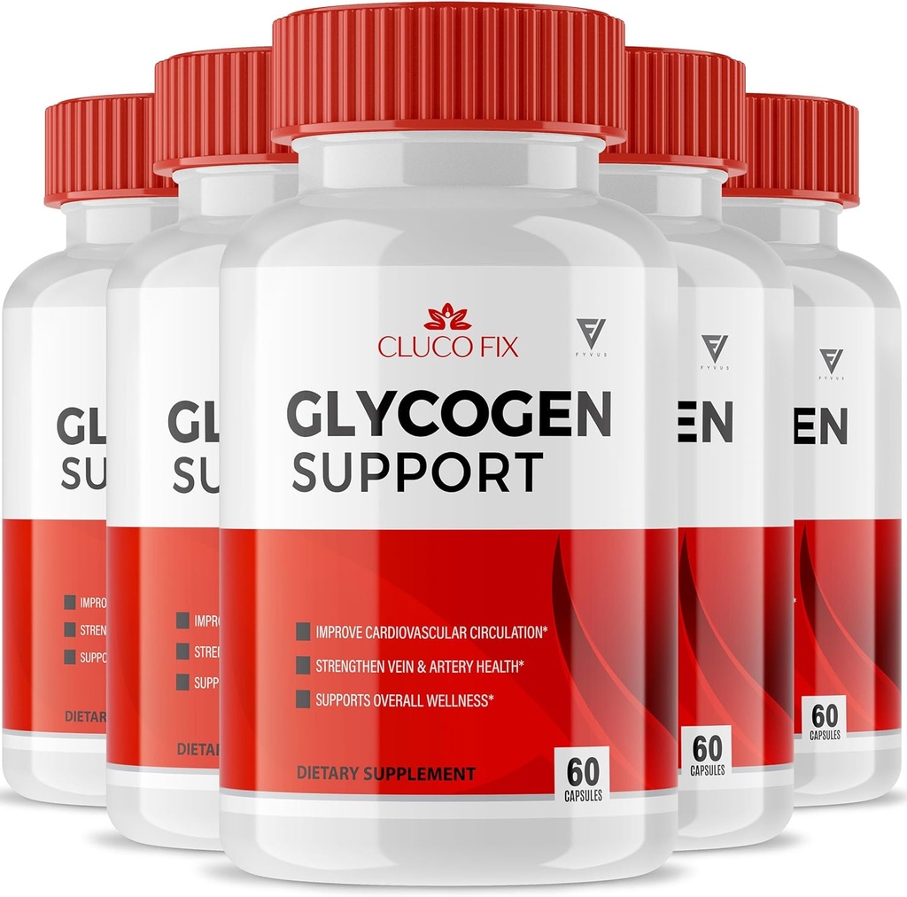 (5パック)ClucoFix Glycogenサポートカプセル、ClucoFix Glycogen健康とウェルネスマルチビタミンサポートサプリメント、ClucoFix Glyco高度な全体的な健康フォーミュラサポートレビュー(300カプセル)