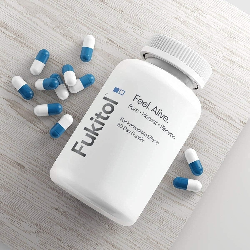 Fukitol Placeboの丸薬30のct - 変更をする時 - 純粋で、正直な砂糖の丸薬のカプセル