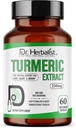 Dr. HERBALIST ターメリック クルクミン エキス 250mg – 60 ビーガンカプセル | 10:1 抽出物 = 2,500mg 生のターメリック | 生物学的に利用できるカークミノイドのために標準化 | 自然な植物ベースのサポート