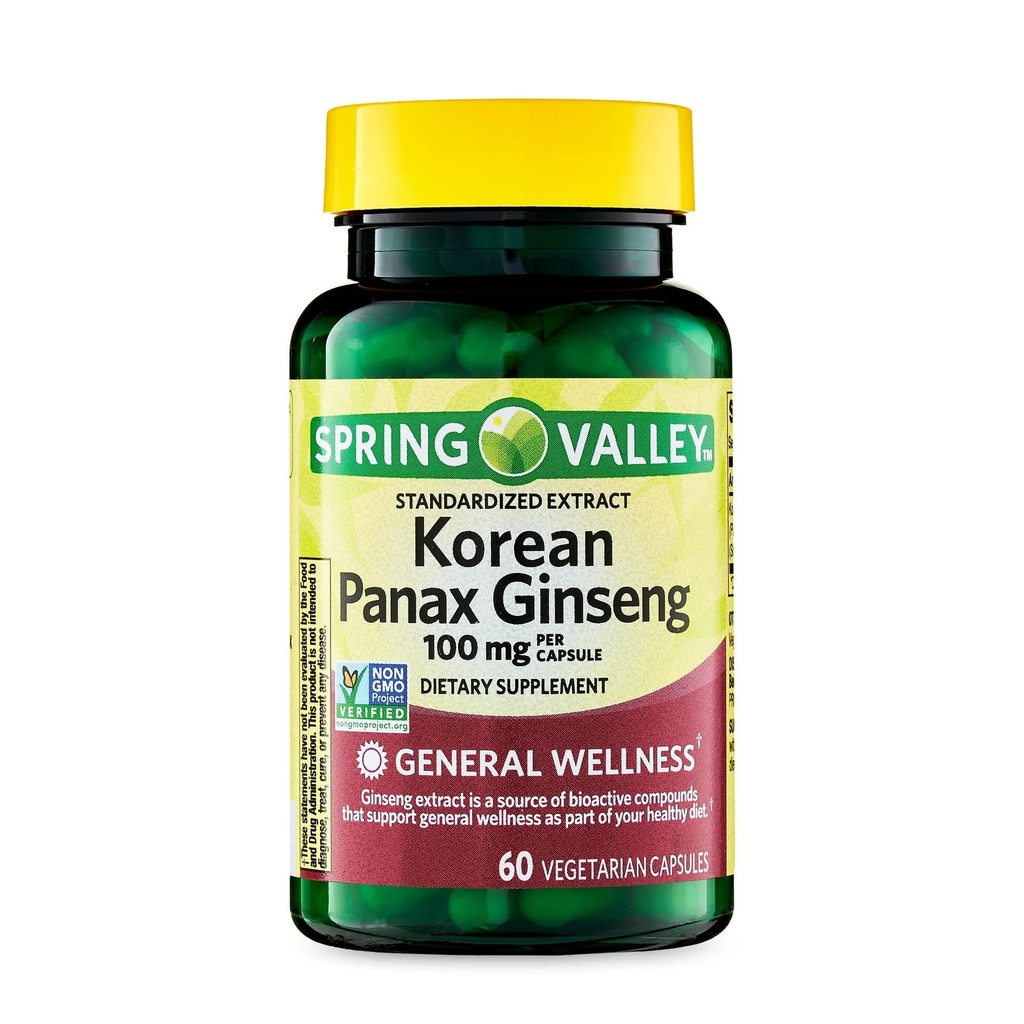 収斂の韓国のPanax Ginsengのベジタリアンのカプセル、100のmg、60の計算