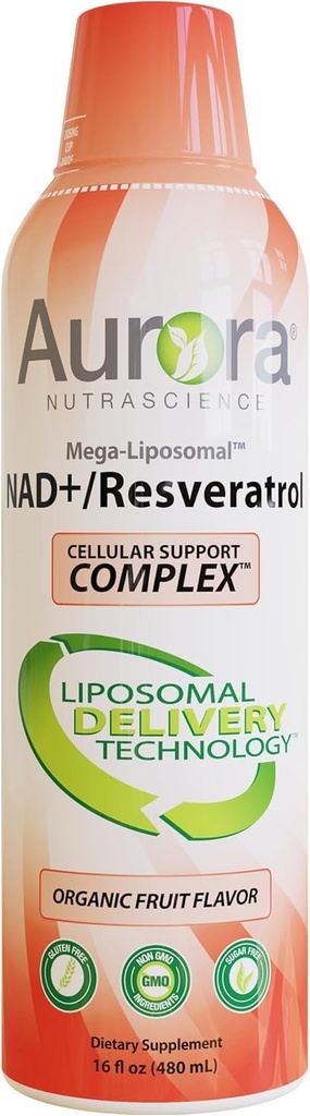 Vidaライフサイエンス リポソマル NAD + リセバトロールと液体サプリメント – 32 サービング – セルラーエネルギーとメタボリック機能をサポートしています – ビーガン, グルテンフリー, 非GMO