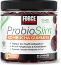 パワーファクター ProbioSlim Kombucha 消化の健康、女性のためのプロバイオティクス、男性のためのプロバイオティクス 5 億 CFUs、コムブチャ SCOBY プロバイオティック グミ、ピーチ、60 ガミー