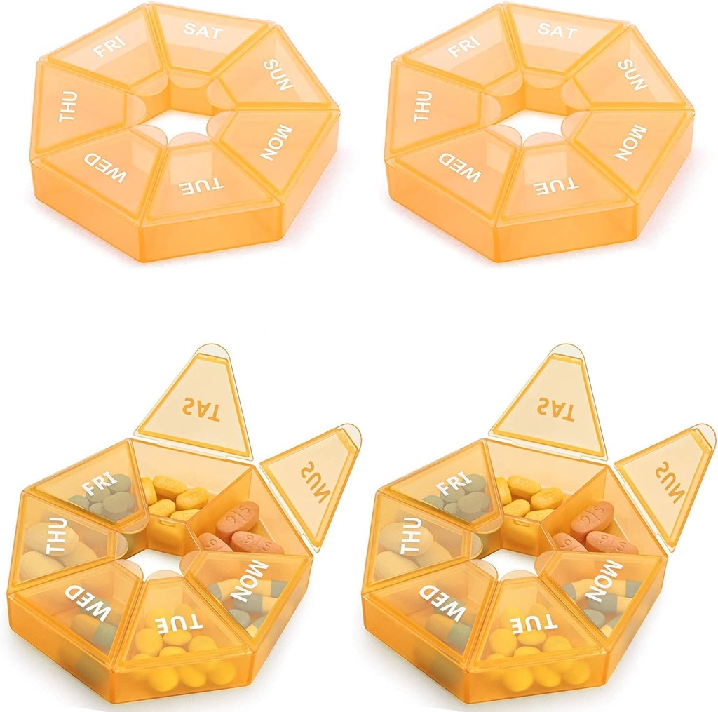 週刊の丸薬のオルガナイザーの大きい7日の丸薬箱のオルガナイザーのビタミンの魚油の丸薬の補足の関節炎の友好的