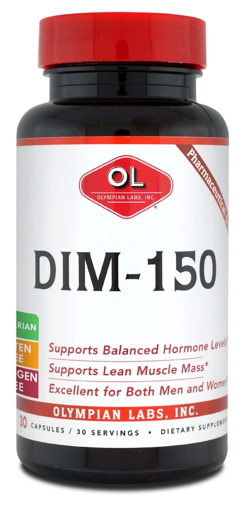 Olympian の実験室 DIM の補足 150mg - DIM Diindolylmethane エストロゲンのバランス、ホルモンの月経の救助、アクネの処置、PCOS のボディービルをやるのための DIM のカプセルの供給