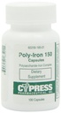 栄養補助食品 - ポリ鉄カプセル150mg(100枚/瓶) Cypress Pharmaceutical #185-01(100枚)