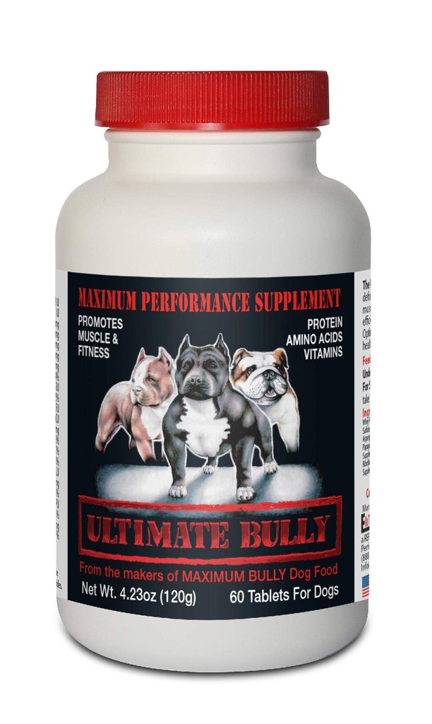 Ultimate Bully - 最高の性能の犬の補足、米国でなされる60のタブレット