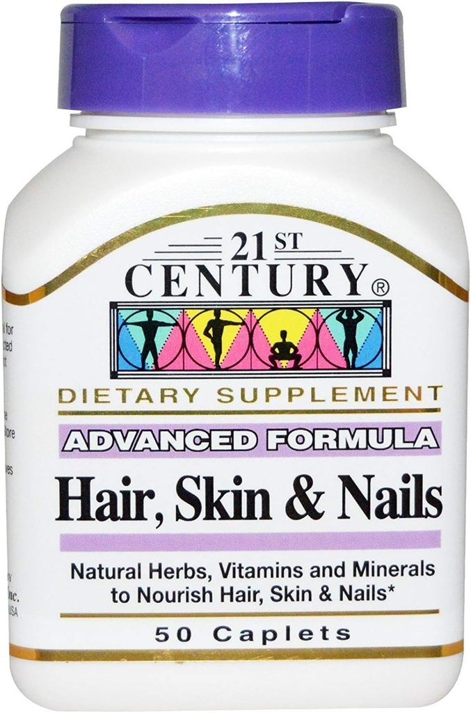 21St Century Vitamins Hair, Skin and Nails Formula Capsules - 50 Ea (Pack of 2)