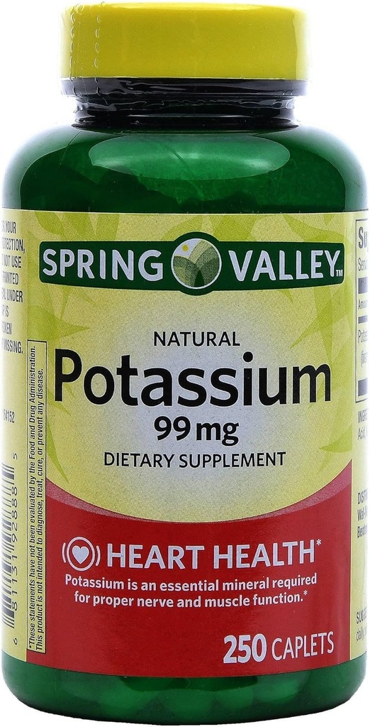 スプリングバレーカリウム99mgのカリウムグルコネート595mg(250カウント)