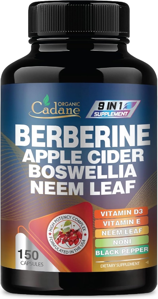 ニームリーフ、Apple Cider Vinegar、VIT D3、E&more - 150カプセルサポート免疫システム、消化および全体的な健康