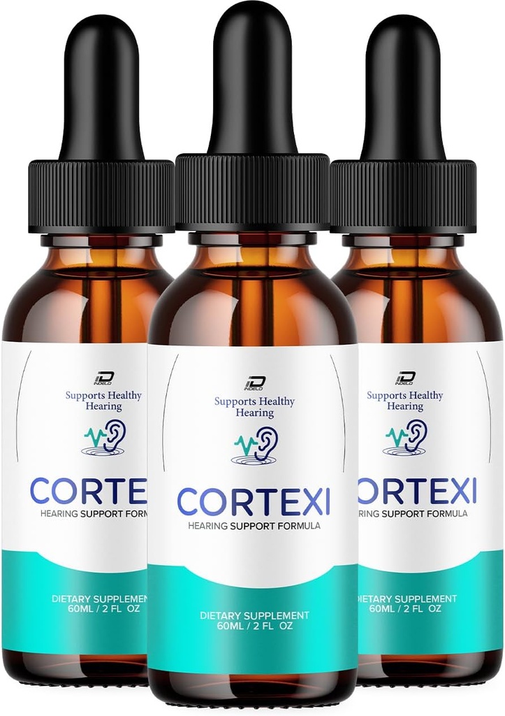 Cortexi Tinnitusイヤードロップ - Cortexi 24, Cortexi Liquid Drops, Cortexi Reviews, Cortexi Drops for Earリリーフ (3パック - 180 ML)