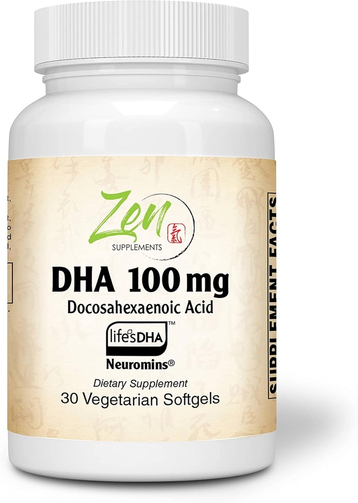 ゼネラルサプリメント - Neuromins DHA 100 Mg - ビーガン&アルゲーソースDHAサプリメントは、目の健康、心の健康、および最適なウェルネス30Vegcapsをサポート