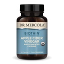 Mercola Biothin Organic Apple Cider Vinegar博士と発酵カエンヌ博士、30サービング(30カプセル)、栄養補助食品、消化管サポート、非GMO、USDA Organic