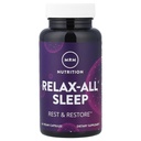 MRM Nutrition Relax-All ® Sleep | 眠りに落ちるのに役立ちます | 休息 + 休眠 | メラトニン + アシュワガンダ付き| うまいもしないで眠る | ヴィーガン + グルテンフリー | 30 摂食