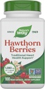 Nature's Way Herbal Hawthorn Berries、伝統心の健康サポート*、100ビーガンカプセル(パッケージ5月Vary)