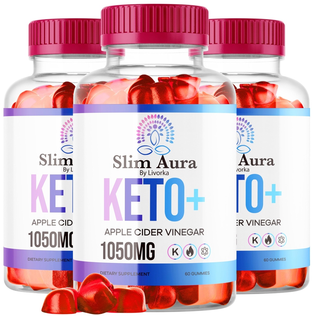 (3パック)スリムAura Keto ACVグミー - 公式スリムAura Keto Plus Apple Cider Vinegar 1050MGアドバンストフォーミュラGummys、オールナチュラルプレミアムフォーミュラ、Slimaura Gomitasのレビュー、5ヶ月間300ガミー