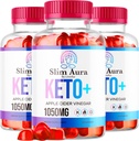 (3パック)スリムAura Keto ACVグミー - 公式スリムAura Keto Plus Apple Cider Vinegar 1050MGアドバンストフォーミュラGummys、オールナチュラルプレミアムフォーミュラ、Slimaura Gomitasのレビュー、5ヶ月間300ガミー