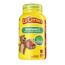 L'il Crittersは免疫サポートのためのビタミンC、亜鉛およびビタミンD3、190のct (95-190の日の供給)、アメリカのナンバーワンのガミーのビタミンのブランドからの4つのおいしい味をからかいます
