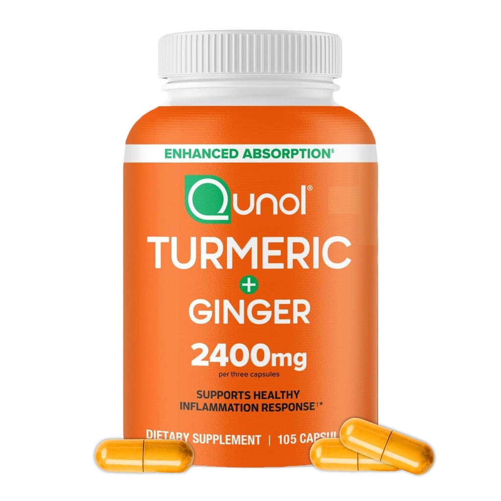 黒いコショウ及びジンジャー、95% Curcuminoids の 2400mg のターメリックのエキス、余分強さの補足、高められた吸収、共同サポート補足、105 の計算が付いている Qunol のターメリックのクルクミン