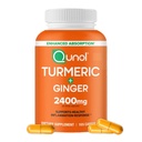 Turmeric Curcumin with Black Pepper & Ginger, 2400mg Turmeric Extract with 95% Curcuminoids, Extra Strength Supplement,