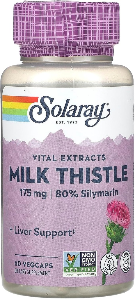 Solarayミルクの乳牛のエキスの補足、175mg、60の計算