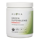 Alaya Organic Super Greens Powder - プレミアムグリーンジューススーパーフードサプリメントパウダー - アダプトゲン、抗酸化剤、プロバイオティクスブレンド - USDA Organic、非GMO、ビーガン - 30サービング(ミックスベリー)