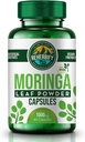 ReHerbifyによるMoringaカプセル | 1000mg, 60カプセル | 免疫とウェルネスのための有機Moringa Oleiferaリーフパウダーサプリメント