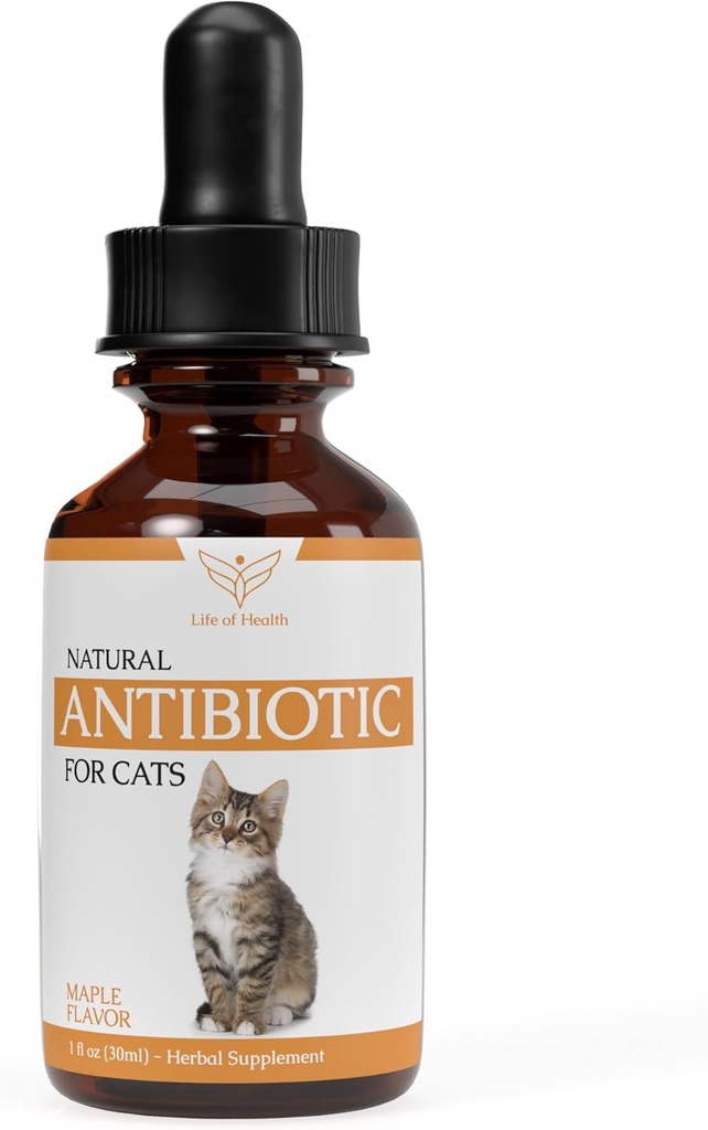 猫のための自然な抗生物質 - 猫の抗生物質 - 猫の抗生物質 - ペット抗生物質 - 猫のための抗生物質 - 猫マルチビタミン - 猫UTI抗生物質 - (2パック)