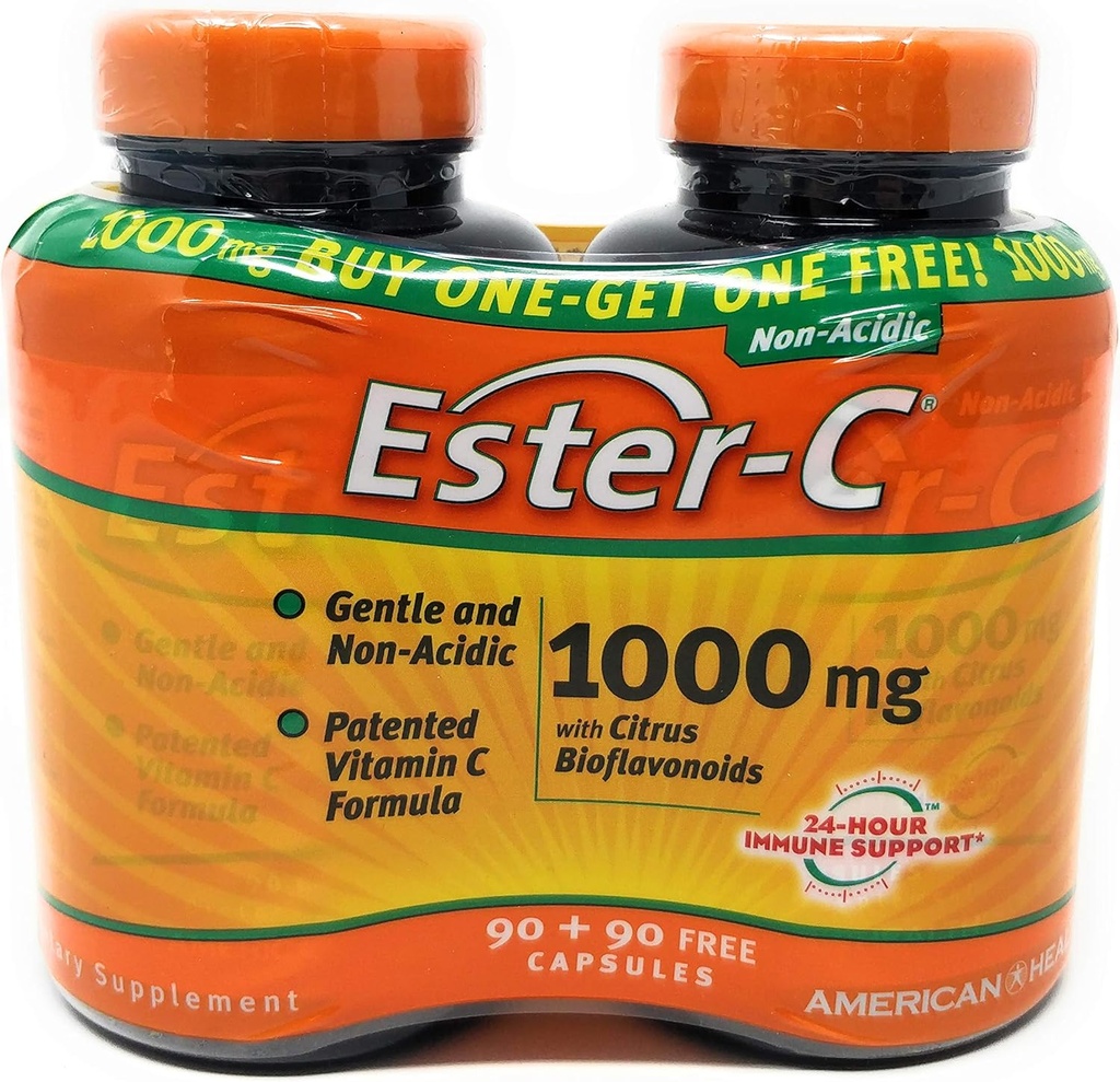 シトラスBioflavonoid 90 + 90の自由な90+90カプセルが付いているアメリカの健康プロダクトEster-C 1000mg