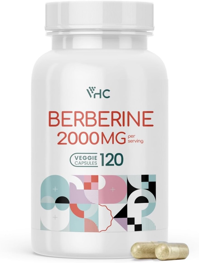 VHC Berberineの補足2000mg毎日、10X時間の最適吸収のBerberine HCLの免疫の心臓血管の消化管、非GMOのグルテンフリーの野菜のカプセルのための最高のブーストのBioavailableのレベル