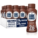 コアパワーフェアライフ26gプロテインミルクシェイク、ワークアウトの回復、チョコレート、11.5 Fl Oz(パッケージ12)のために飲む準備ができて