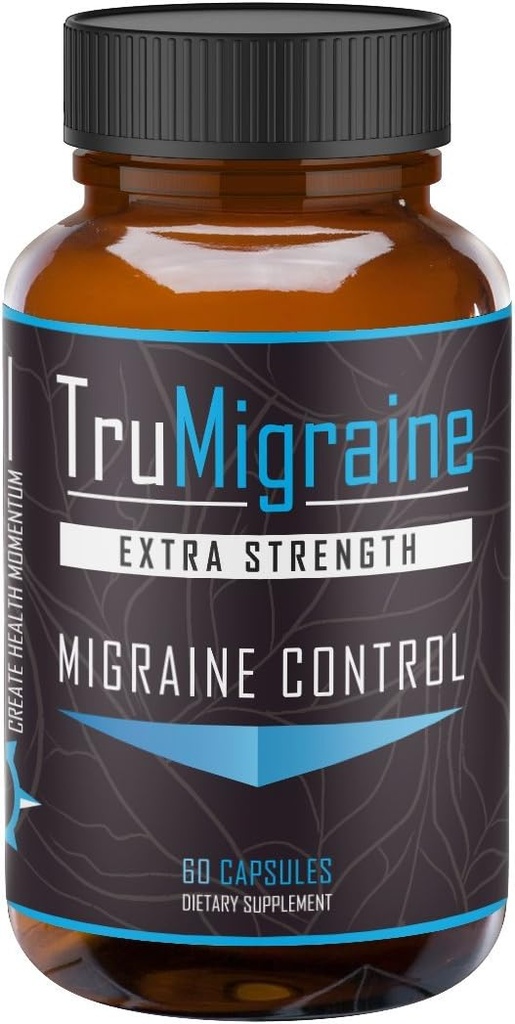 TruMigraineの救助及び防止 頭痛の救助のためのすべての自然な片頭痛の補足 原料:リボフラビン、Feverfew、パラベンの自由なbutterbur、及びGinkgoのBilobaの  60の野菜のカプセル、
