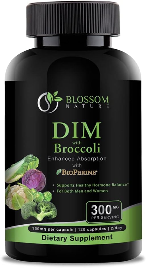 女性及び人のためのBroccoli 200mg BioPerine 10mg-Hormoneおよびエストロゲンのバランス、Menopauseの救助、PCOS及びPMSサポート、ホルモンのアクネの処置120の帽子、Diindolylmethane 150mg/帽子