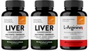 Sandhu's Liver Renew Cleanse & L-Arginine with Nitric Oxide Precursor Capsules | Supports Immune, Digestive Health, Energy and Healthy Circulation