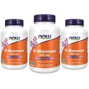 NOWフーズサプリメント、D-Mannose 500mg、非GMOプロジェクト検証、健康な尿路*、120ベジカプセル(パッケージ3)
