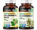 BIO KRAUTER ゴールデンシール 100 カプセル & Bladderwrack 100 カプセル