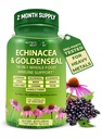 Echinacea ゴールデンシール カプセル - 10 に 1 免疫サポート サプリメント - 1455mg - ビーガン Echinacea カプセル サプリメント 有機食品 - ハーブ免疫システム サポート - 2 ヶ月 供給