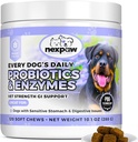 犬のプロバイオティクスと消化酵素 - 救助のDiarrhea、犬のガス、ブロッティング、便秘、アップセットの胃 - ペット消化のサポート - 犬と子犬のためのソフト咀嚼プロバイオティクス