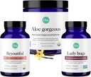 Ora Organic Vegan Collagen, Probiotics, Prebiotics & BeYouTiful Bundle: Aloe Vera - Vanilla Flavor, 20 Servings + 60 Vegan Probiotic Capsules + Hair, Skin, & Nails Support, 60 Vegan Capsules