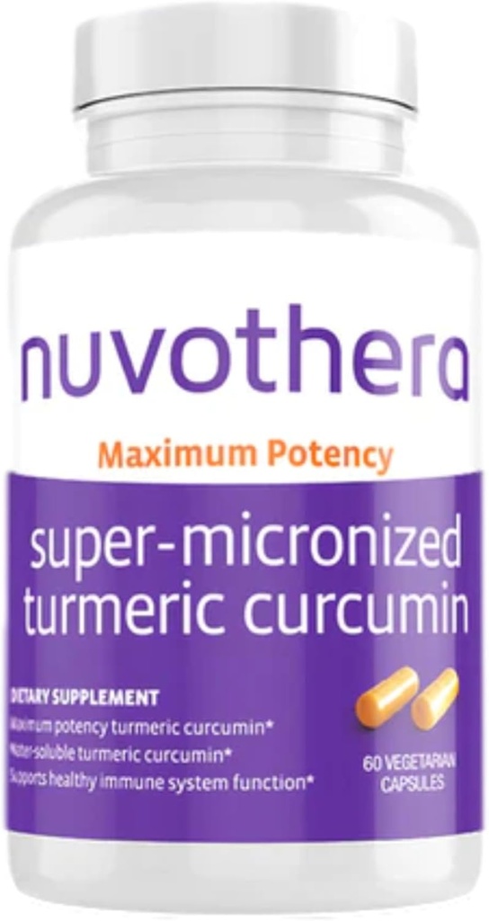 Nuvothera の超小型のタービン クルクミンは 1 か月の供給の急速な吸収、全根、非 GMO のサポート接合箇所、皮、腸の健康及び酸化防止剤 (60 のカプセル)をカプセル化します