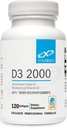 XYMOGEN D3 2000 - ビタミンD3 2000 IU(50 mcg) - 免疫骨と心臓の健康サポートのための高強度ビタミンDサプリメント - 120 Softgels