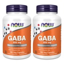 NOW Gaba 500mgの100の計算(2のパック)