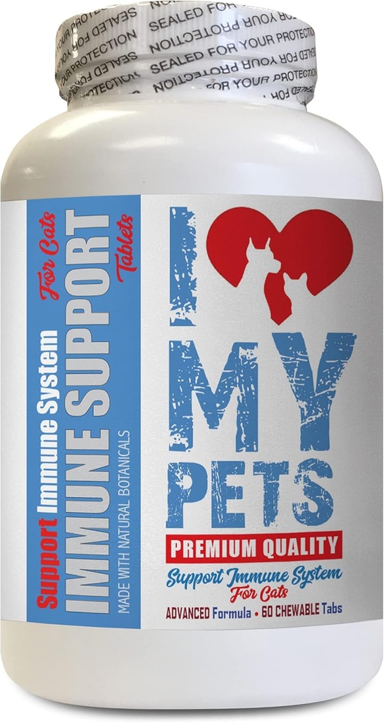 私は私の PETS LLC 猫の肝臓食品 - CAT 免疫サポート - ブースター - 健康なサプリメント - 猫のためのターメリック - 60 お菓子 (1 ボトル)